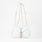 SAC BANDOULIERE PRIVILEGE VALENTINO BLANC VBS8DN10 BIANCO www.solene-maroquinerie.fr